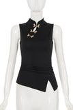 Ornament Asymmetric Tank Top