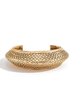 Textured Snake Wrap Cuff Bracelet