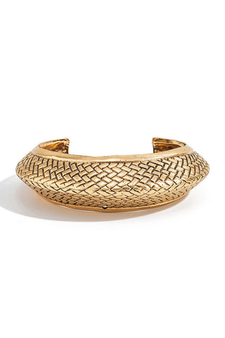Textured Snake Wrap Cuff Bracelet