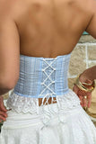 Strapless Peplum Detail Camisole