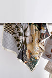 Floral Satin Finish Neck Scarf