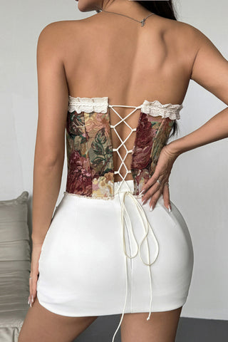 Lace Bow Off-Shoulder Cami
