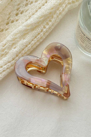 Hollow Heart-Shaped Hair Claw Clip