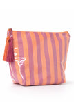 Striped Tassel Accessory Pouch