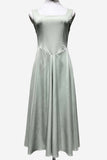 Square-Neck Midi Dress