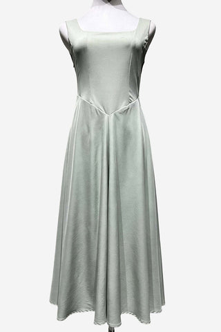 Square-Neck Midi Dress