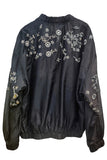 Embellished Floral Bomber Jacket
