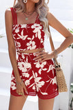 Floral Smocked Short Set