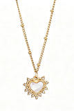 Tone Heart Pendant Necklace