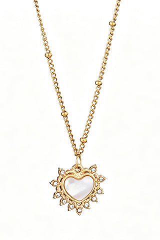 Tone Heart Pendant Necklace