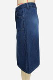 Sleek Denim A-Line Skirt